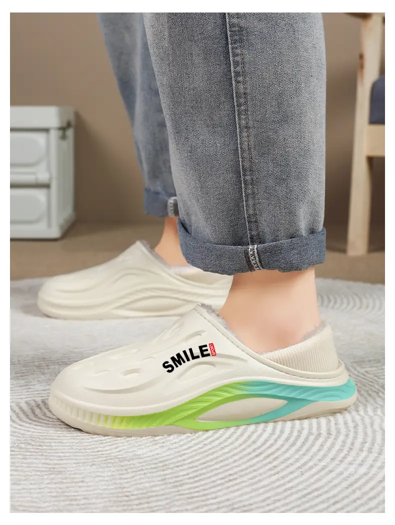 Couple's Cotton Shoes 2025 Winter New Style Men's and Women's Fleece-Lined Home Casual Closed-Back Cotton Shoes Non-Slip Home Slippers with Extra Cotton — feature 12