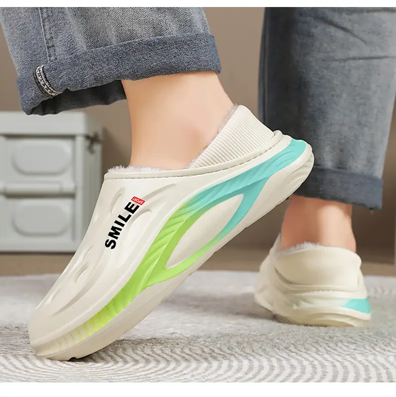 Couple's Cotton Shoes 2025 Winter New Style Men's and Women's Fleece-Lined Home Casual Closed-Back Cotton Shoes Non-Slip Home Slippers with Extra Cotton — feature 14