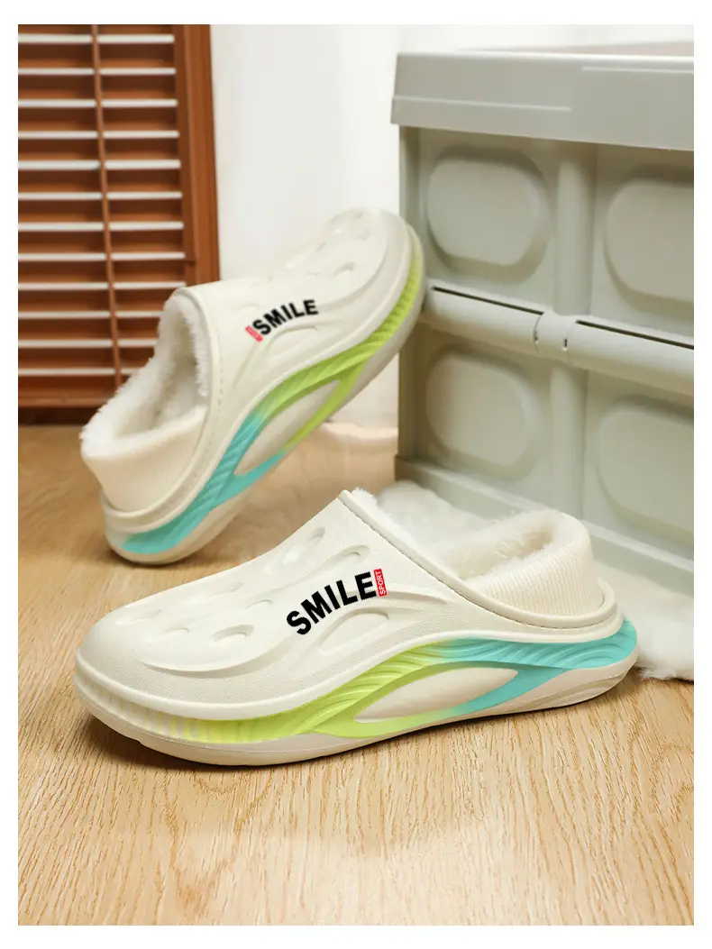 Couple's Cotton Shoes 2025 Winter New Style Men's and Women's Fleece-Lined Home Casual Closed-Back Cotton Shoes Non-Slip Home Slippers with Extra Cotton — feature 15