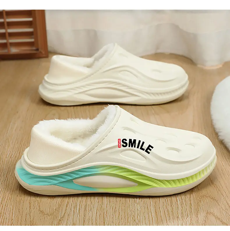 Couple's Cotton Shoes 2025 Winter New Style Men's and Women's Fleece-Lined Home Casual Closed-Back Cotton Shoes Non-Slip Home Slippers with Extra Cotton — feature 16