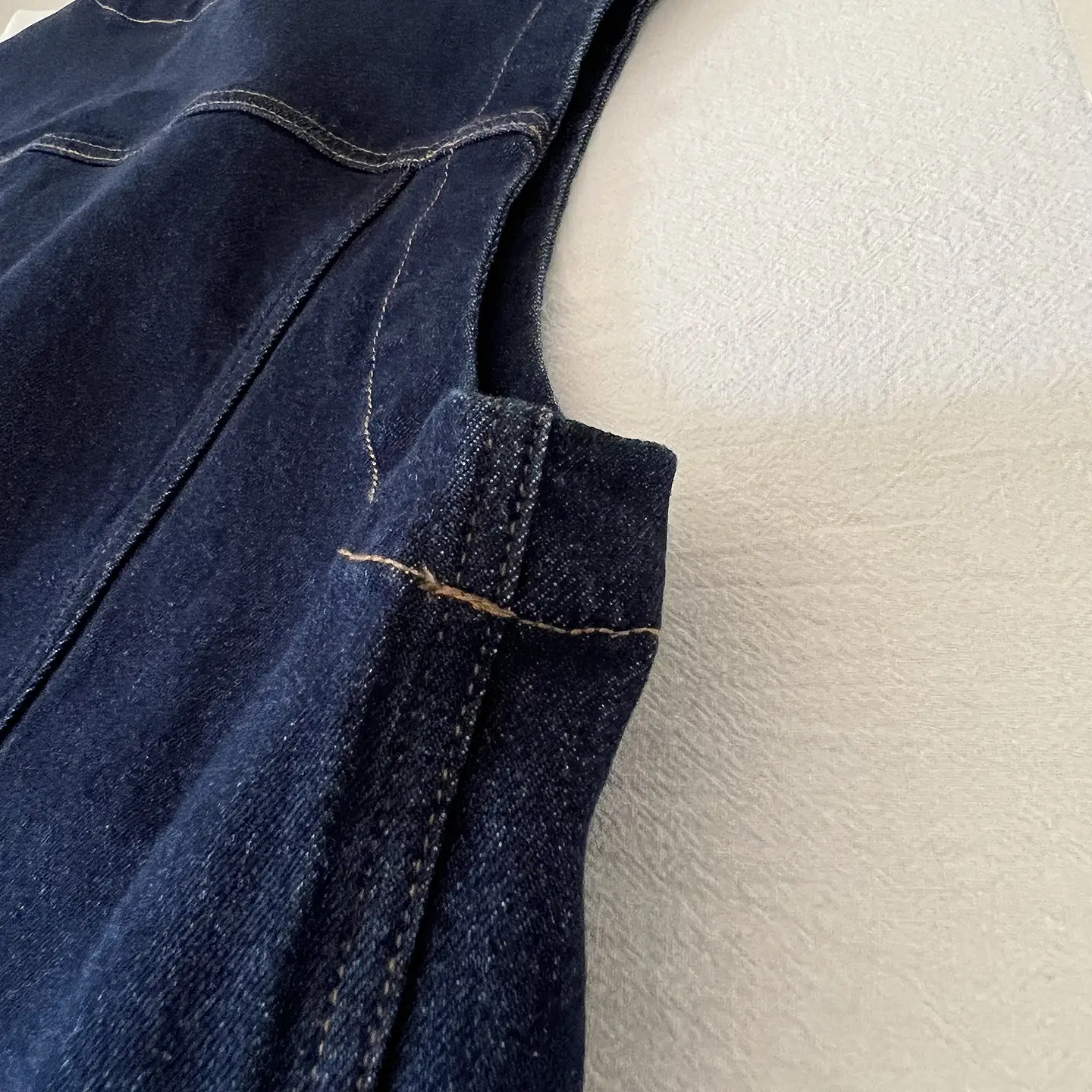 Vintage Denim Vest Jacket with Sunglasses & Sleeveless Layered Vest — feature 14