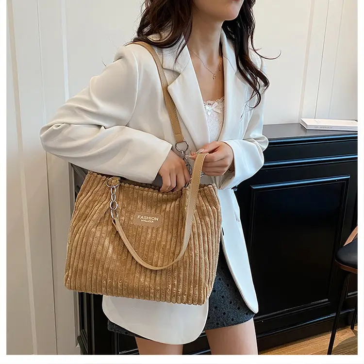 2025 New Spring Handbags Velvet Tote Bag Set — feature 16