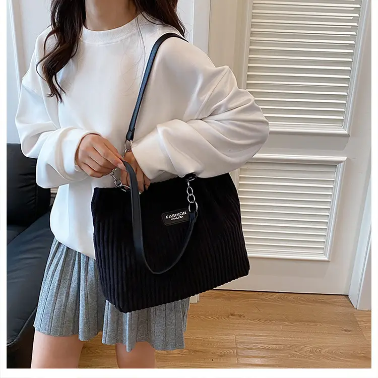 2025 New Spring Handbags Velvet Tote Bag Set — feature 20