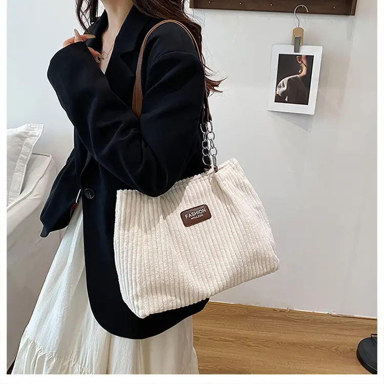2025 New Spring Handbags Velvet Tote Bag Set — feature 24