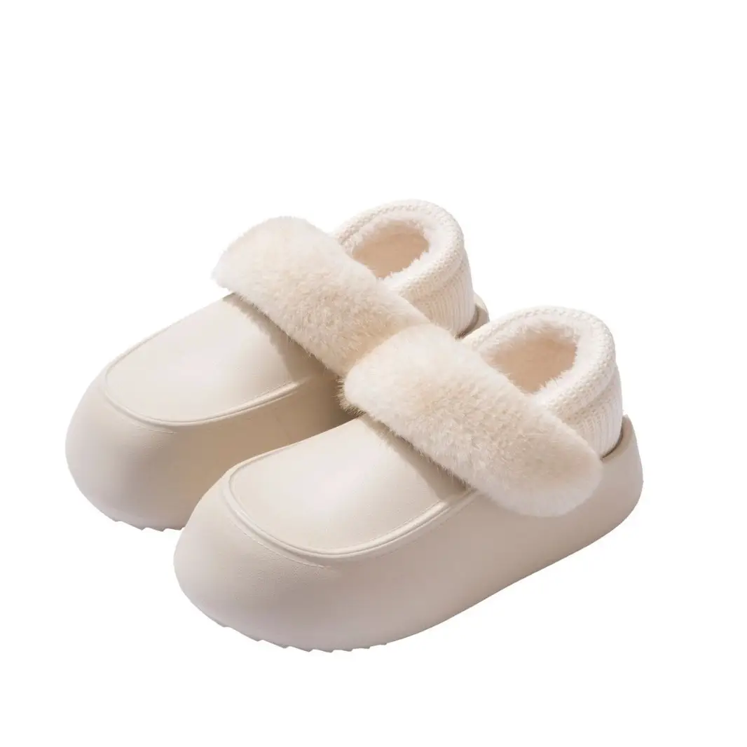 Stuffed Warm Cotton Slippers for Men 2025 New Autumn and Winter Indoor Home Non-Slip Thick-Soled Cotton Slippers for Women