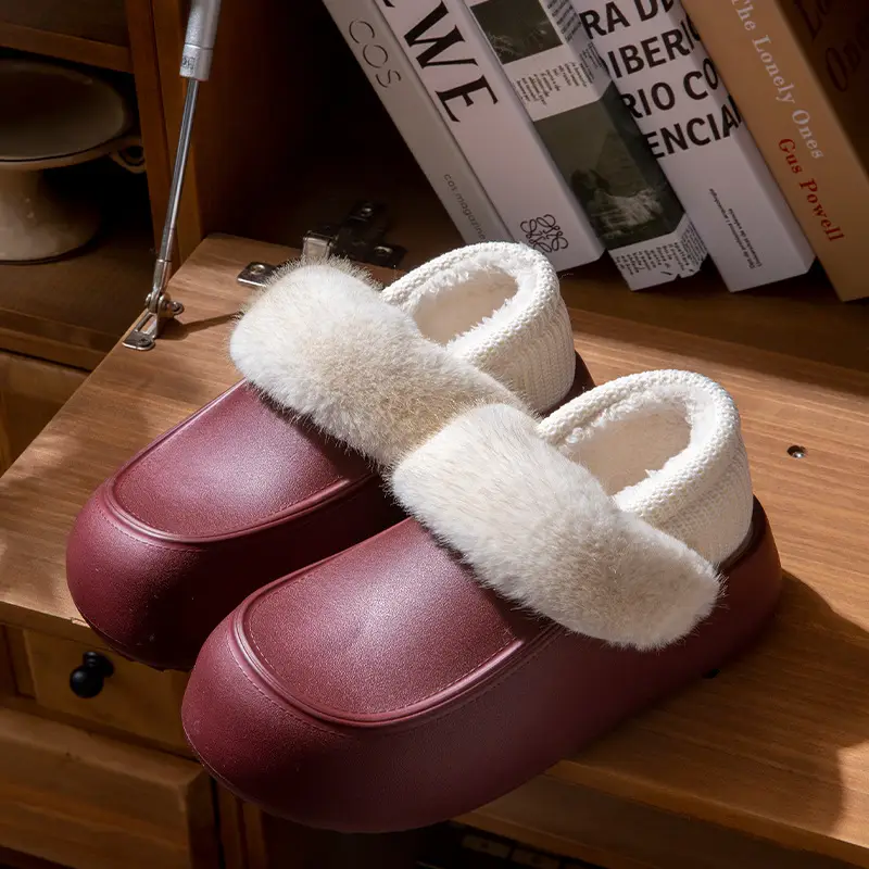 Stuffed Warm Cotton Slippers for Men 2025 New Autumn and Winter Indoor Home Non-Slip Thick-Soled Cotton Slippers for Women