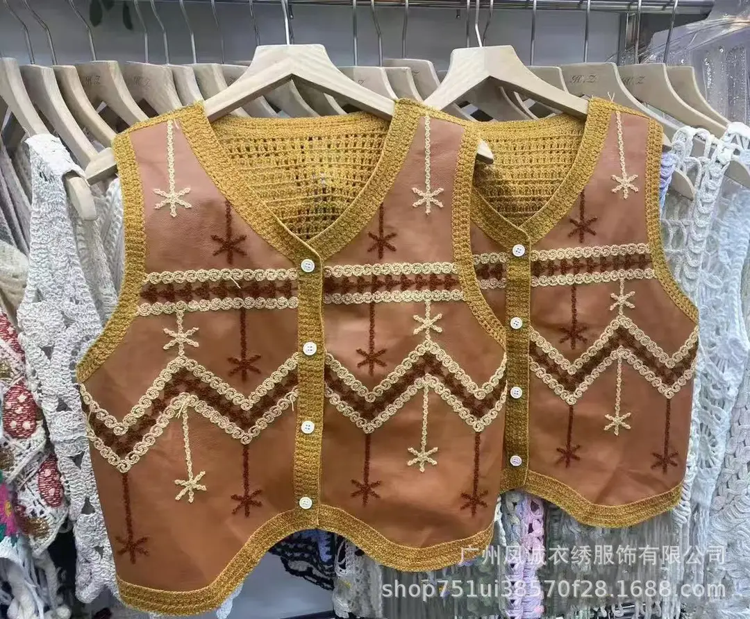 Early Autumn Bohemian Heavy Embroidery Vest Vest Women's Travel Wear Western Vest Top — feature 7