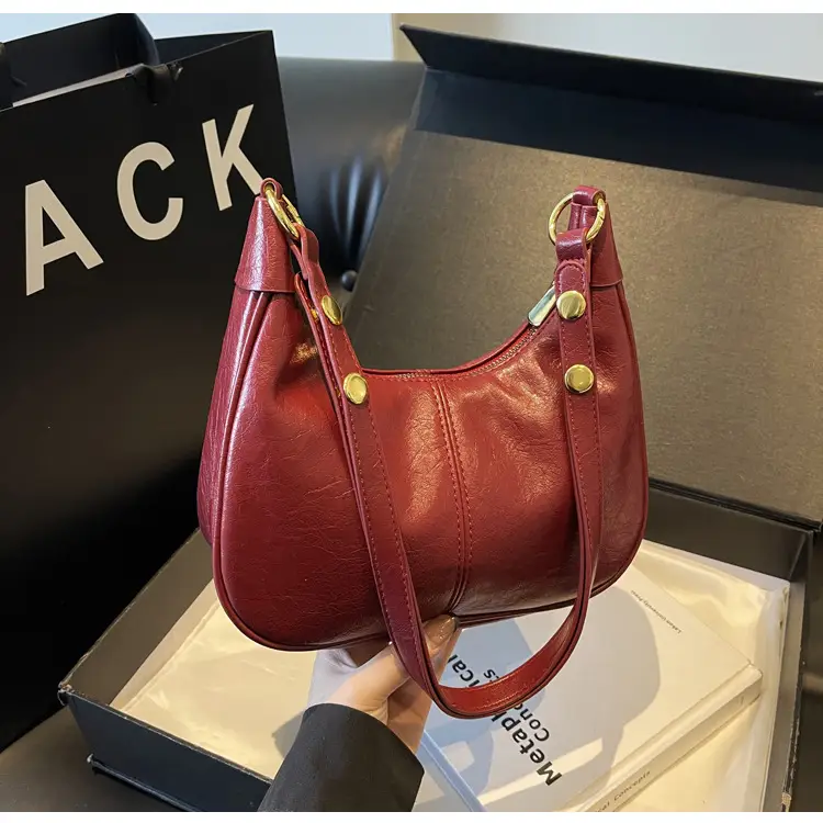 Women's Brown PU Leather Shoulder Bag Autumn Winter — feature 13