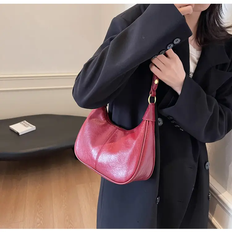 Women's Brown PU Leather Shoulder Bag Autumn Winter — feature 18