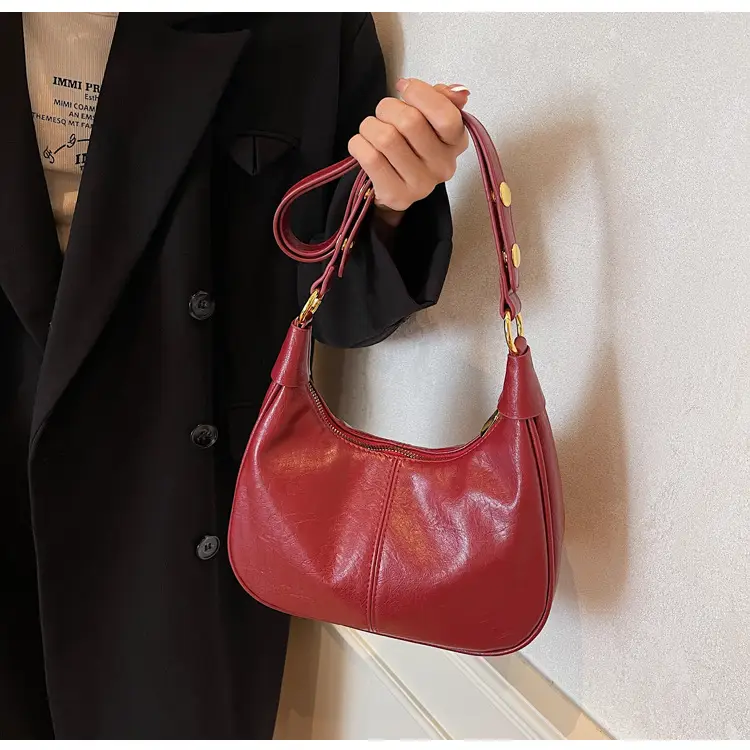 Women's Brown PU Leather Shoulder Bag Autumn Winter — feature 19