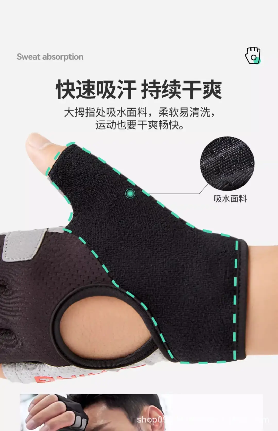 Li Ning Fitness Gloves Men's Sports Pull-Up Pull-Up Horizontal Bar Special Anti-Callus Anti-Slip Equipment Training Women's Exercise — feature 20