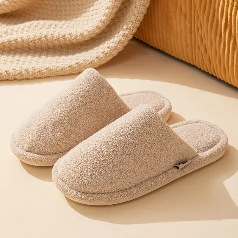 Soft-Soled Non-Slip Floor Mops for Women in Autumn and Winter for Home Use Indoor Silent, Comfortable, Airtight and Warm Floor Cotton Slippers for Men - Image 2