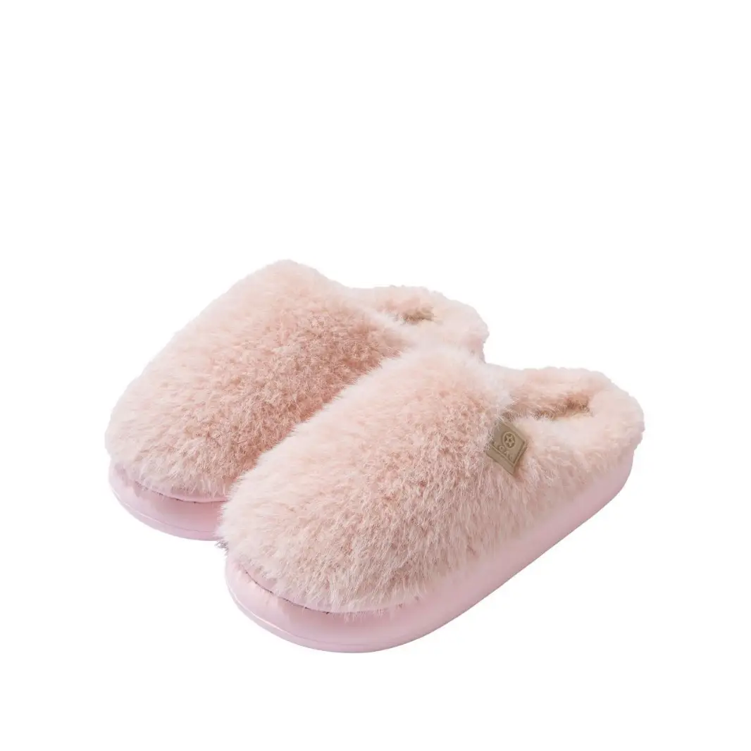 New Men's Cotton Slippers for Autumn and Winter Indoor Home Use Fleece-Lined to Keep Warm and Feel Like Stepping on Shit, Women's Non-Slip Couple Slippers for Men - Image 10