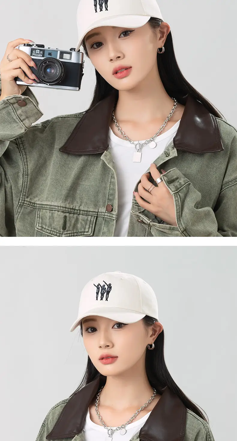 Korean Style Duckbill Cap Olive Green Unisex — feature 12