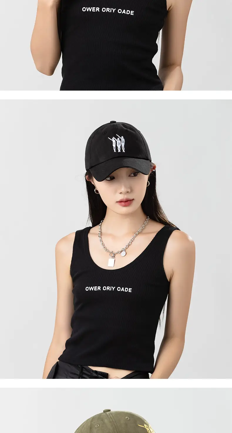 Korean Style Duckbill Cap Olive Green Unisex — feature 7