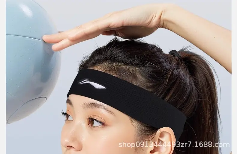 Li Ning Sports Headband Men's Sweat-Absorbent Antiperspirant Headband Women's Basketball Running Fitness Yoga Sweat-Guided Headband Headscarf — feature 16