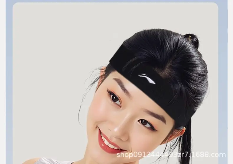 Li Ning Sports Headband Men's Sweat-Absorbent Antiperspirant Headband Women's Basketball Running Fitness Yoga Sweat-Guided Headband Headscarf — feature 41