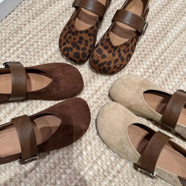 Mary Jane Brown Leather Two Wear Women Shoes — feature 5