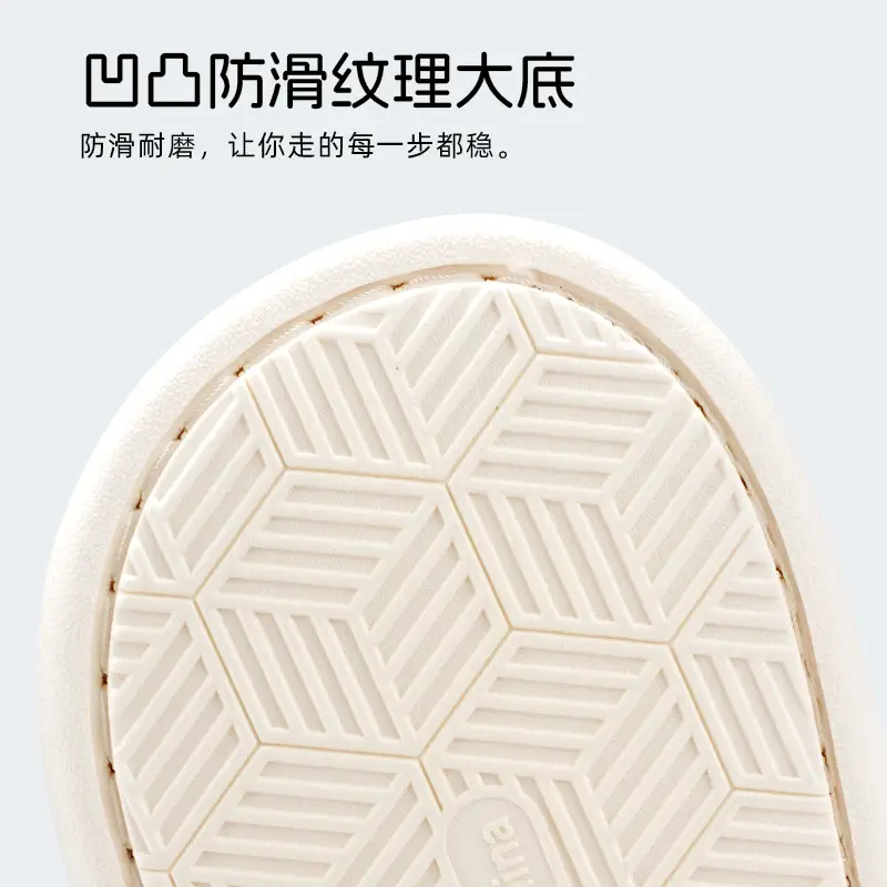 Women Grey Thick Cotton Slippers Winter Warm Indoor - Image 10