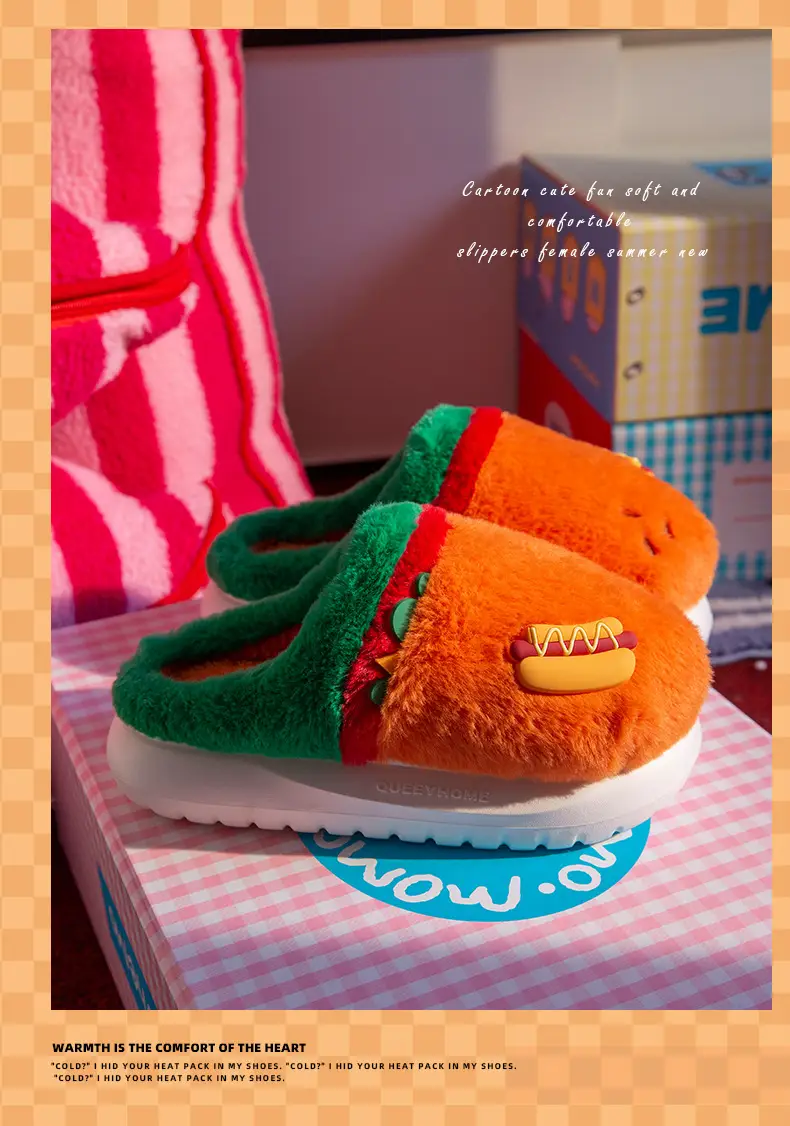 Funny Cartoon Cotton Slippers 2025 New Cute Home Autumn and Winter Thick-Soled Anti-Slip Stuffed Home Cotton Shoes Women's Style — feature 12