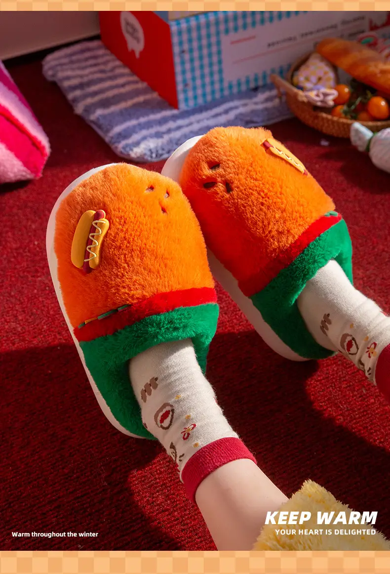 Funny Cartoon Cotton Slippers 2025 New Cute Home Autumn and Winter Thick-Soled Anti-Slip Stuffed Home Cotton Shoes Women's Style — feature 13