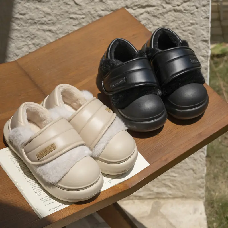 Ins Style Velcro Winter Warm Cotton Shoes for Women, Personalized Cotton Boots for Outer Wear, Fashionable and Casual Birkenstocks - Image 7