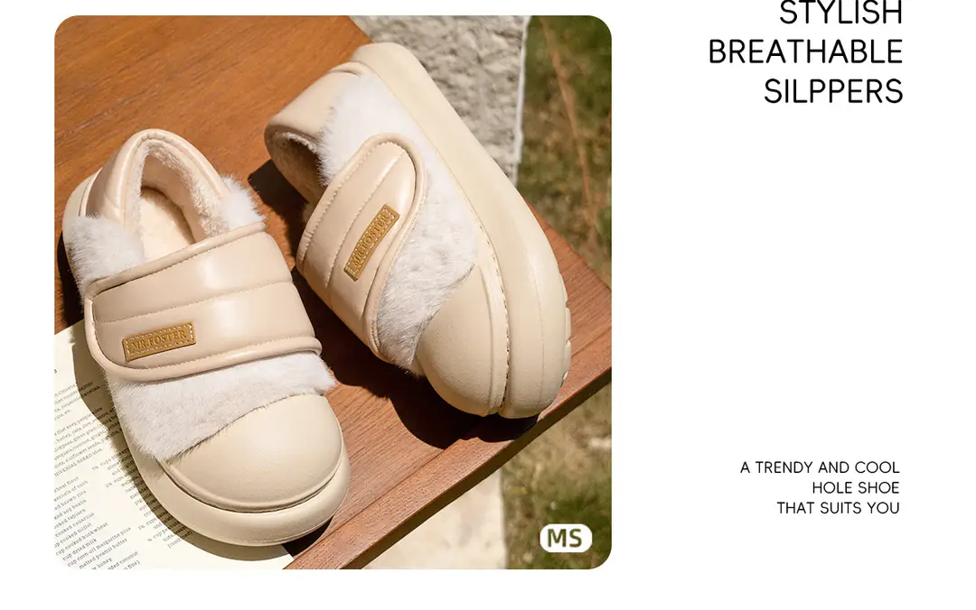 Ins Style Velcro Winter Warm Cotton Shoes for Women, Personalized Cotton Boots for Outer Wear, Fashionable and Casual Birkenstocks — feature 5