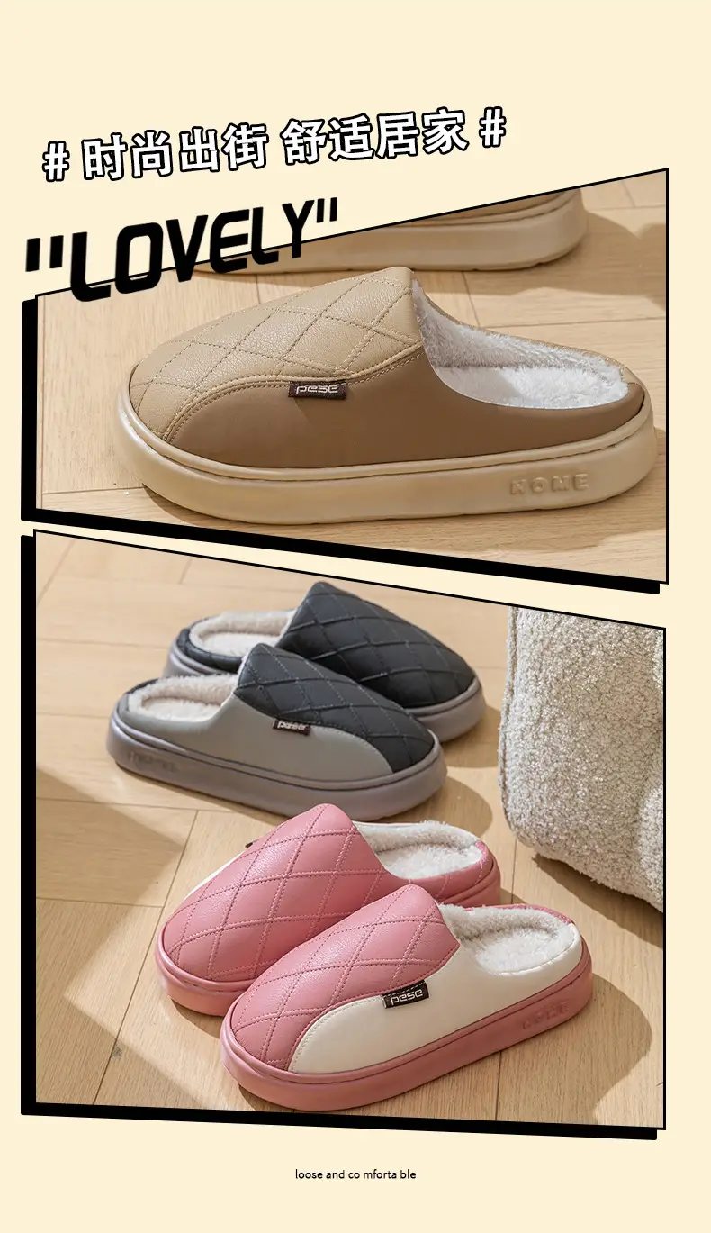 Women Wool Slipper Grey Warm Anti-Slip Winter — feature 12