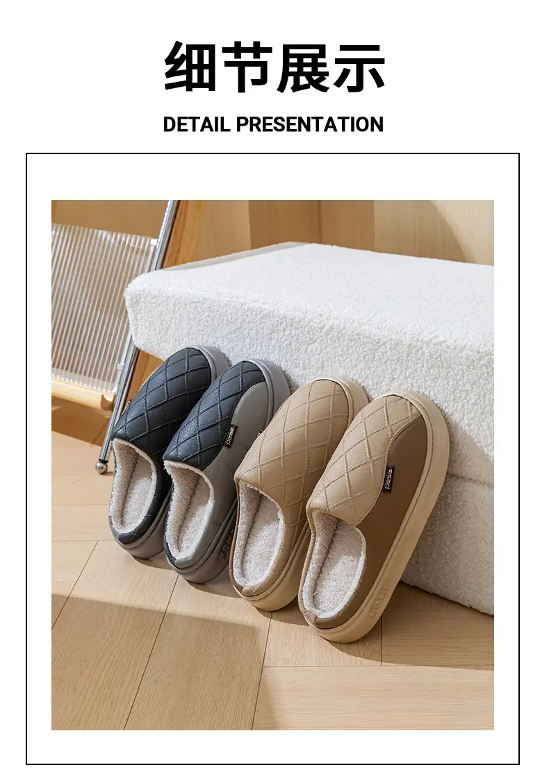 Women Wool Slipper Grey Warm Anti-Slip Winter — feature 16