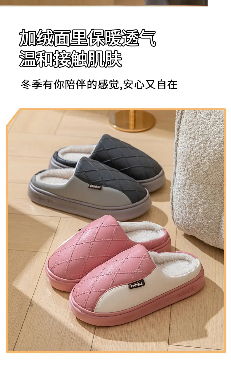 Women Wool Slipper Grey Warm Anti-Slip Winter — feature 7