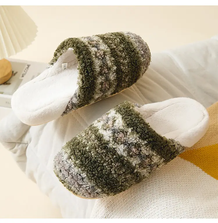 Warm Korean-Style Cotton Slippers for Men Women — feature 19
