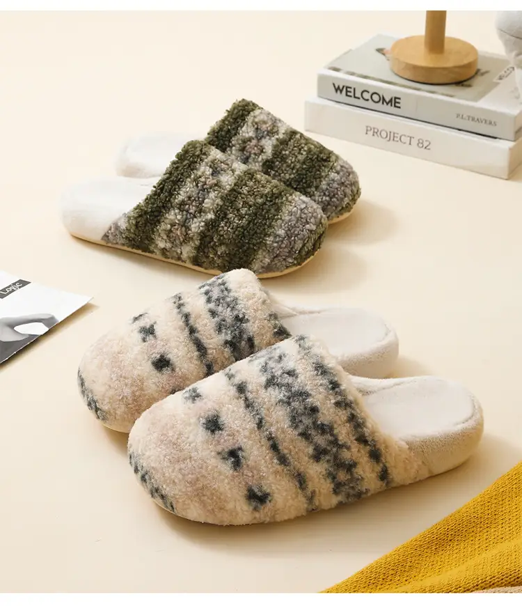 Warm Korean-Style Cotton Slippers for Men Women — feature 20