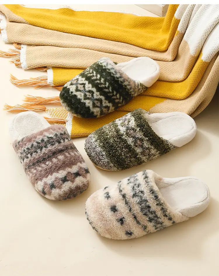 Warm Korean-Style Cotton Slippers for Men Women — feature 21
