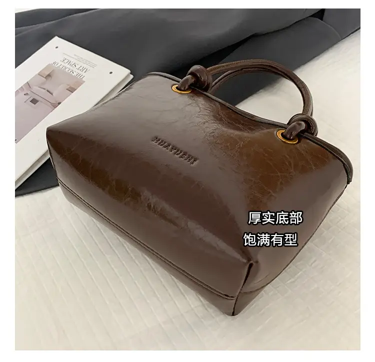 2025 Black Leather Bucket Bag for Women — feature 14