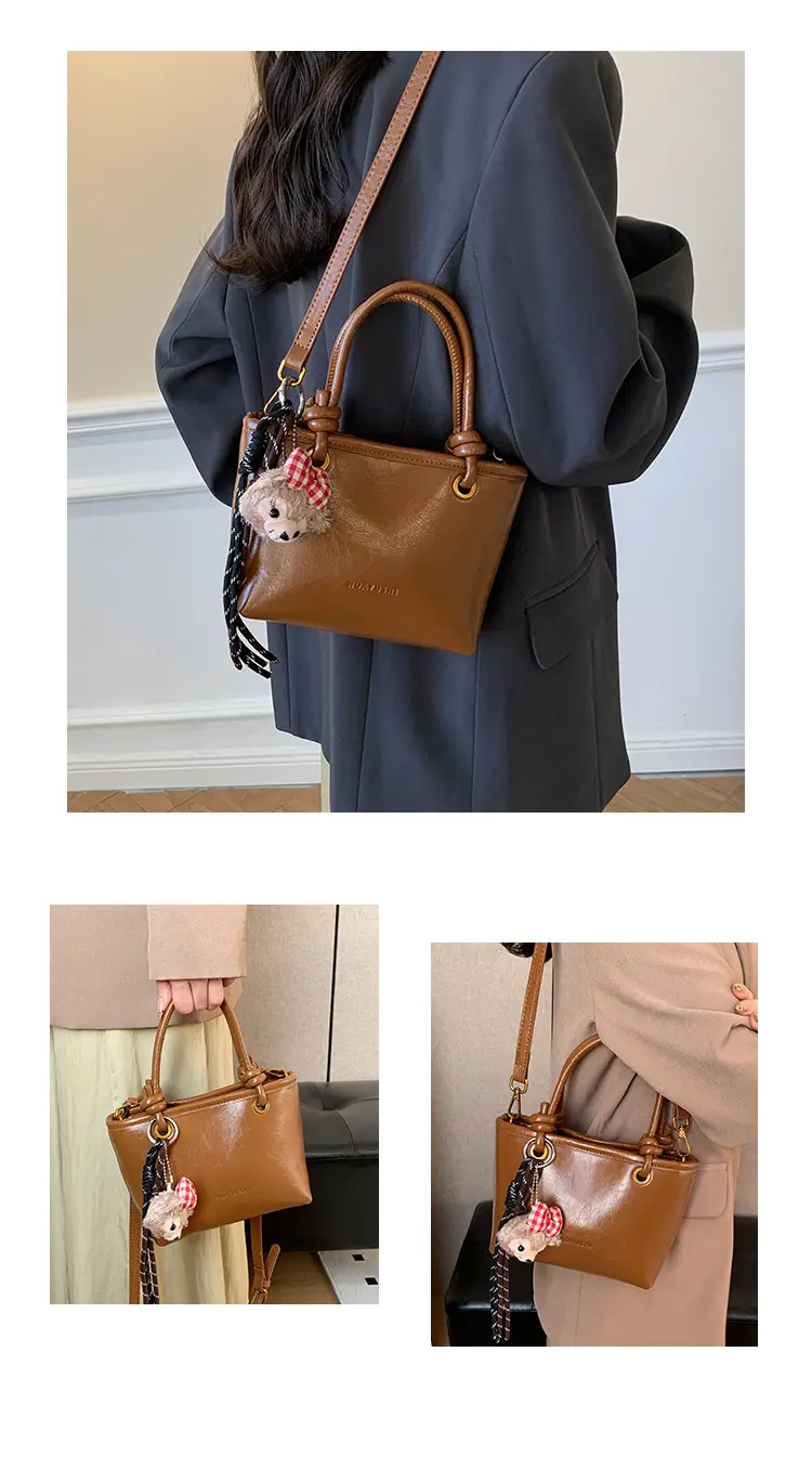2025 Black Leather Bucket Bag for Women — feature 8