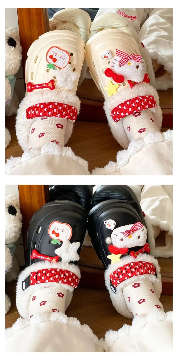 Winter Detachable Korean Style Plush Shoes for Women — feature 17