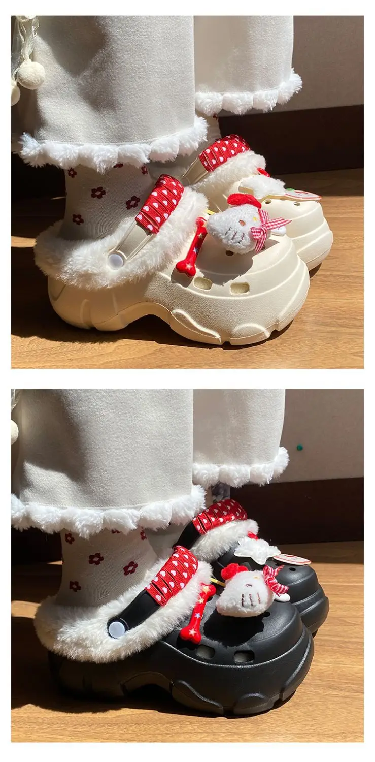 Winter Detachable Korean Style Plush Shoes for Women — feature 18