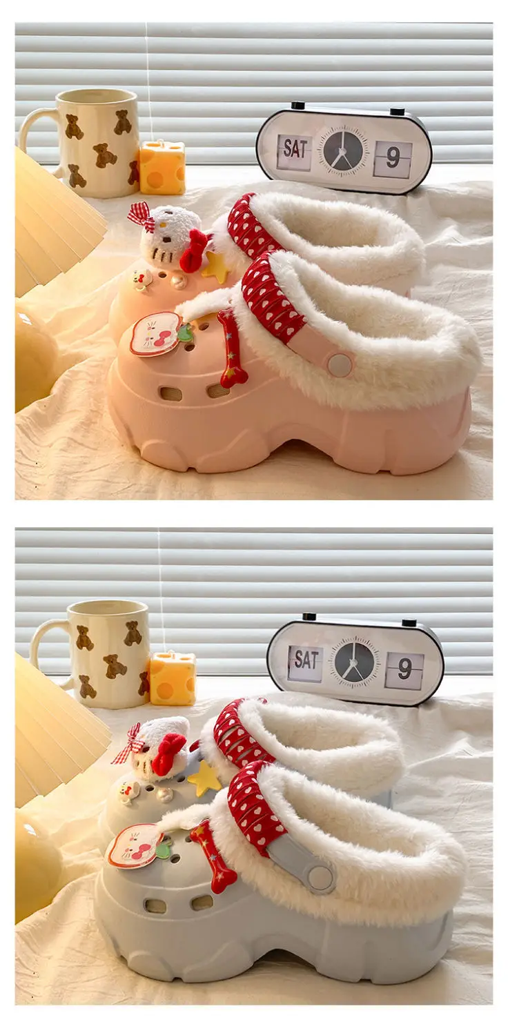Winter Detachable Korean Style Plush Shoes for Women — feature 20