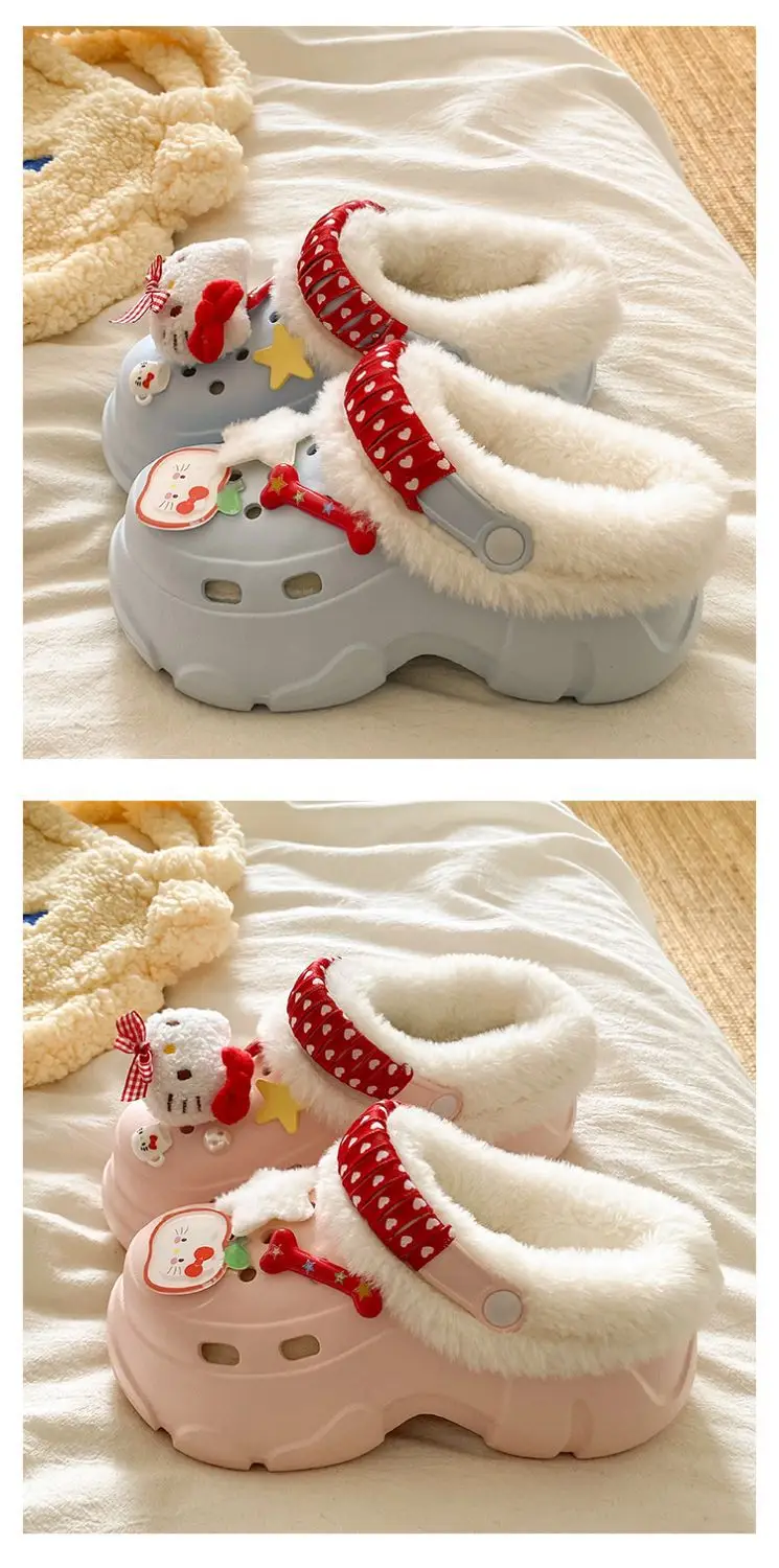 Winter Detachable Korean Style Plush Shoes for Women — feature 21