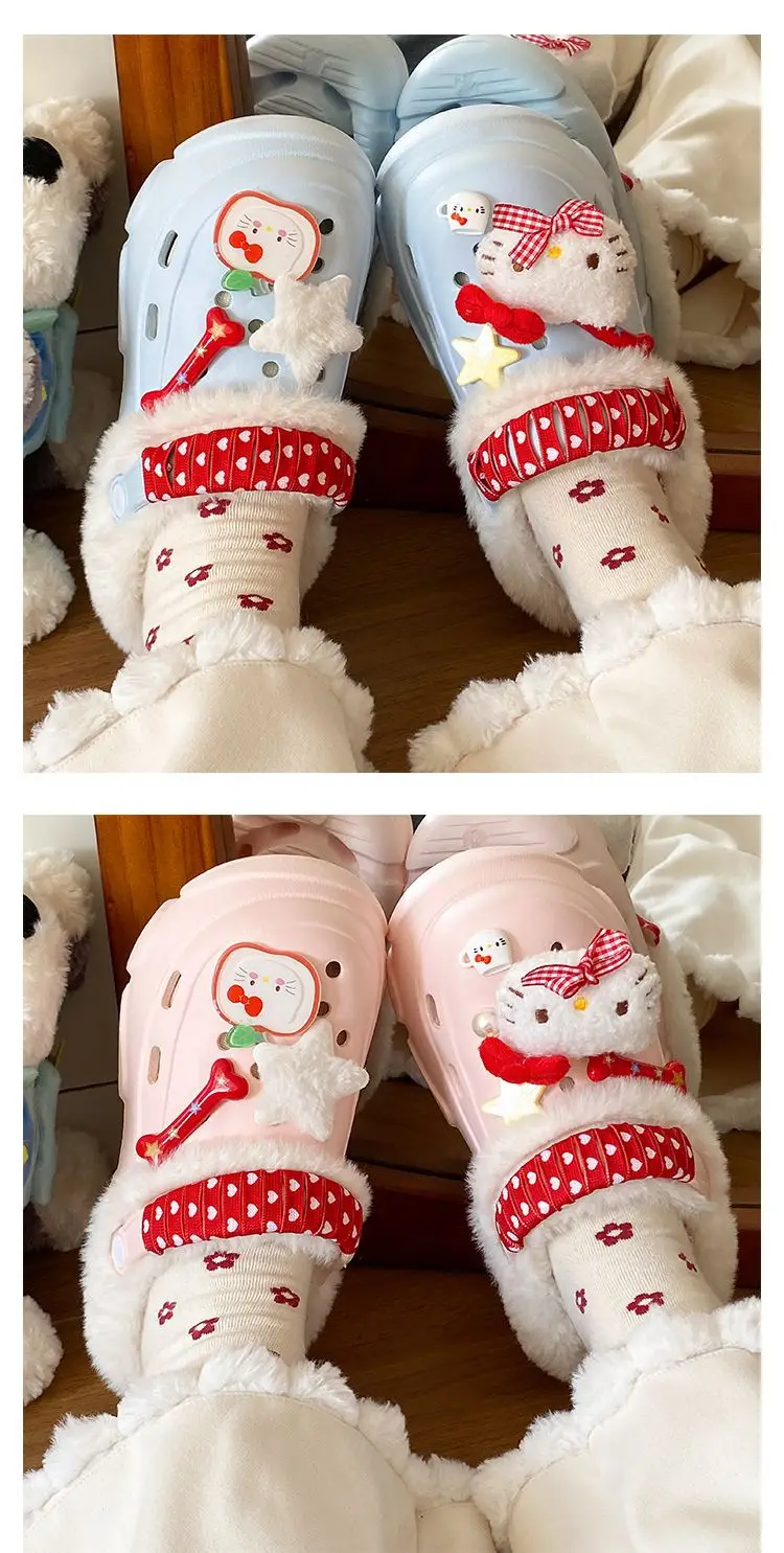 Winter Detachable Korean Style Plush Shoes for Women — feature 23
