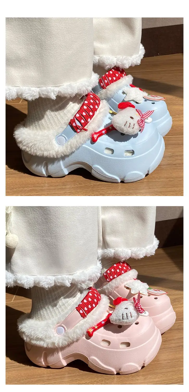 Winter Detachable Korean Style Plush Shoes for Women — feature 24
