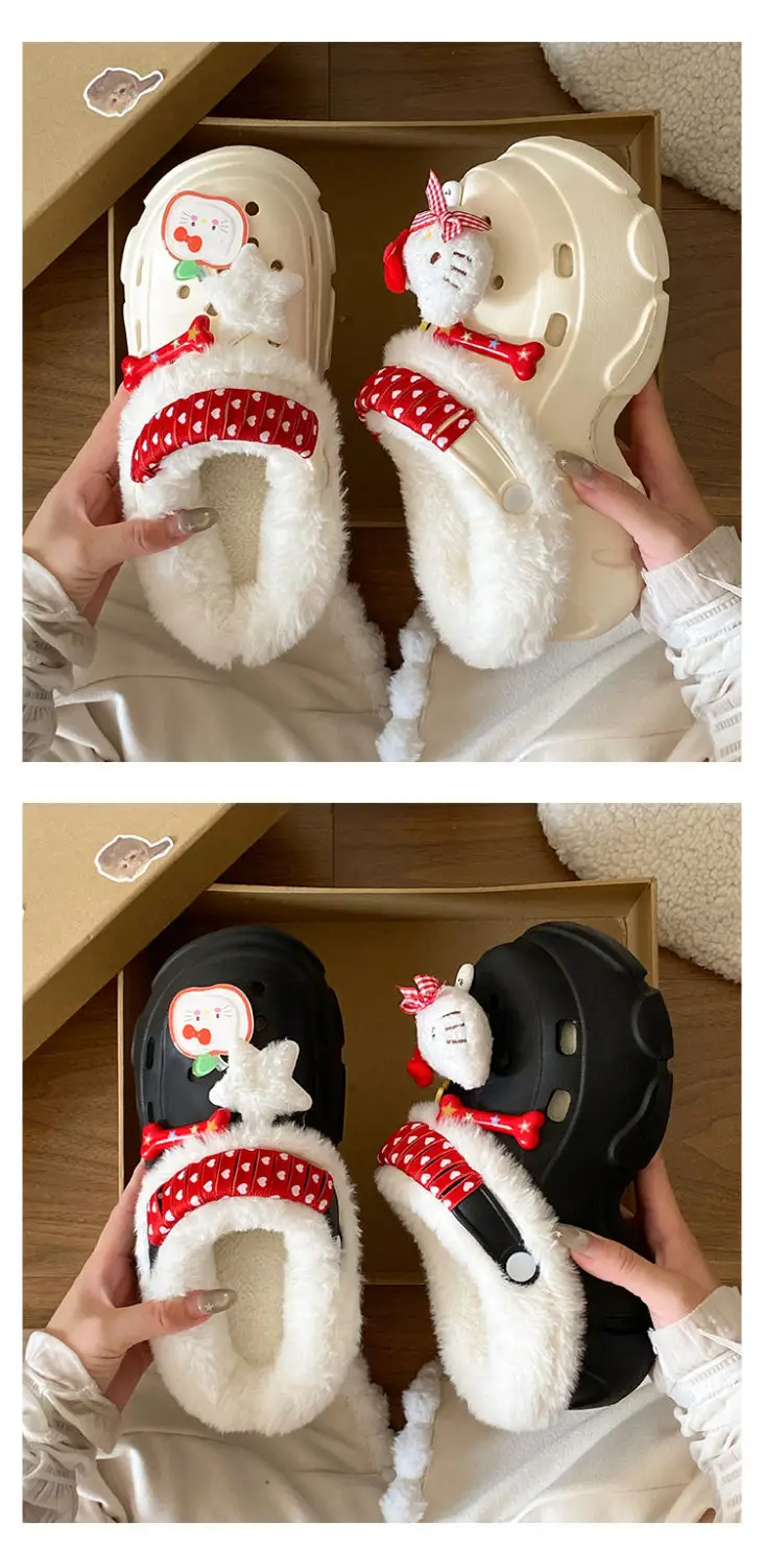 Winter Detachable Korean Style Plush Shoes for Women — feature 25
