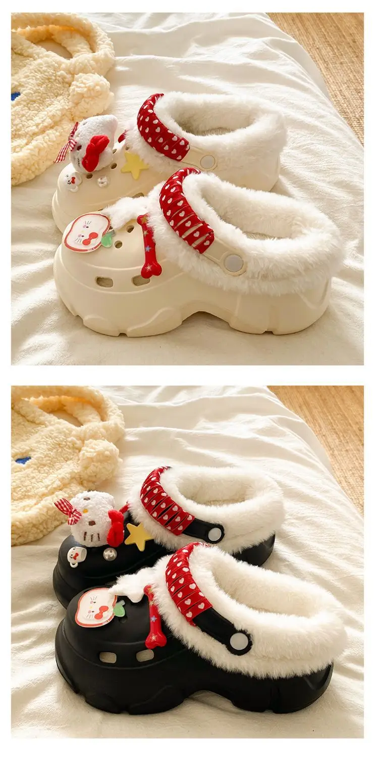 Winter Detachable Korean Style Plush Shoes for Women — feature 26