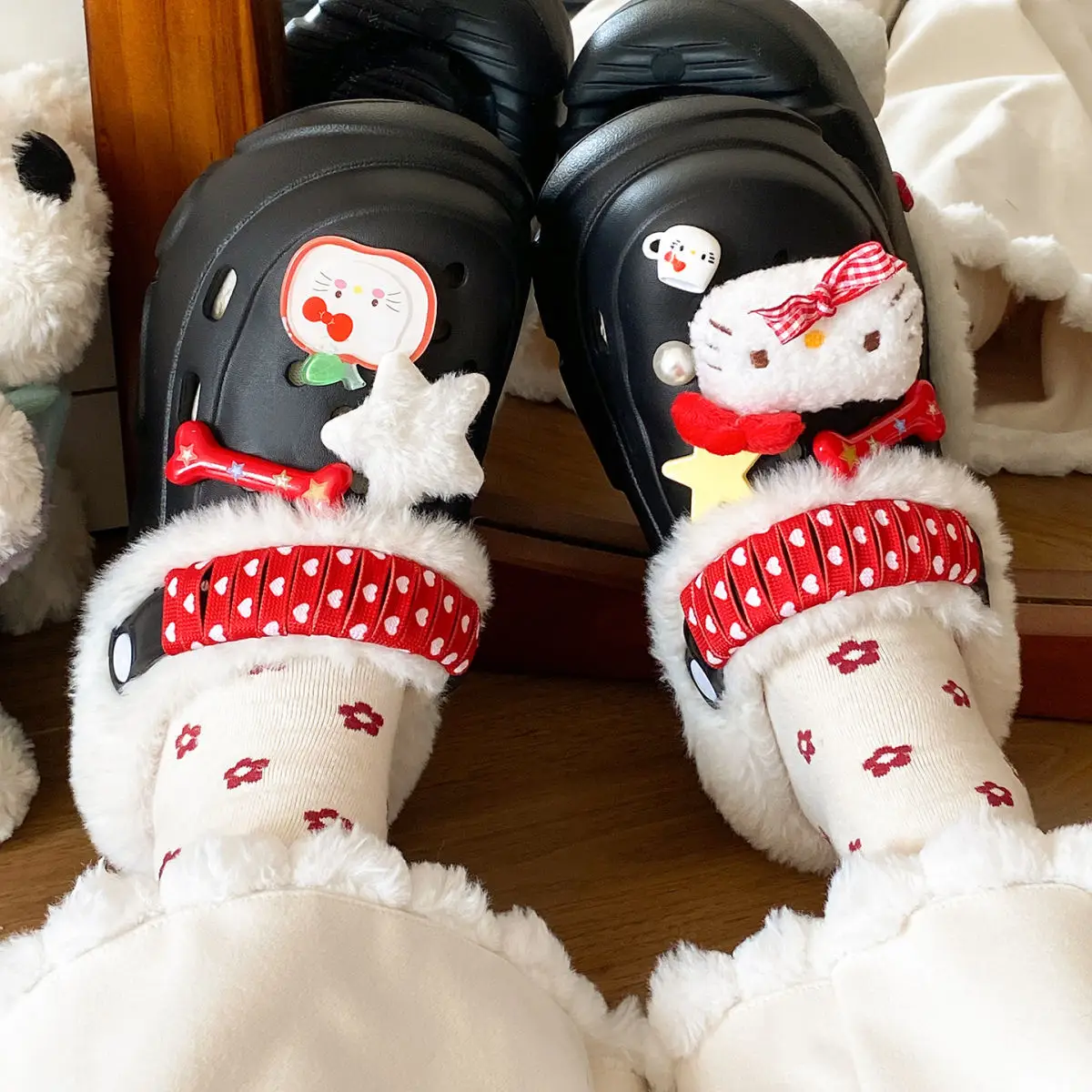 Winter Detachable Korean Style Plush Shoes for Women — feature 30