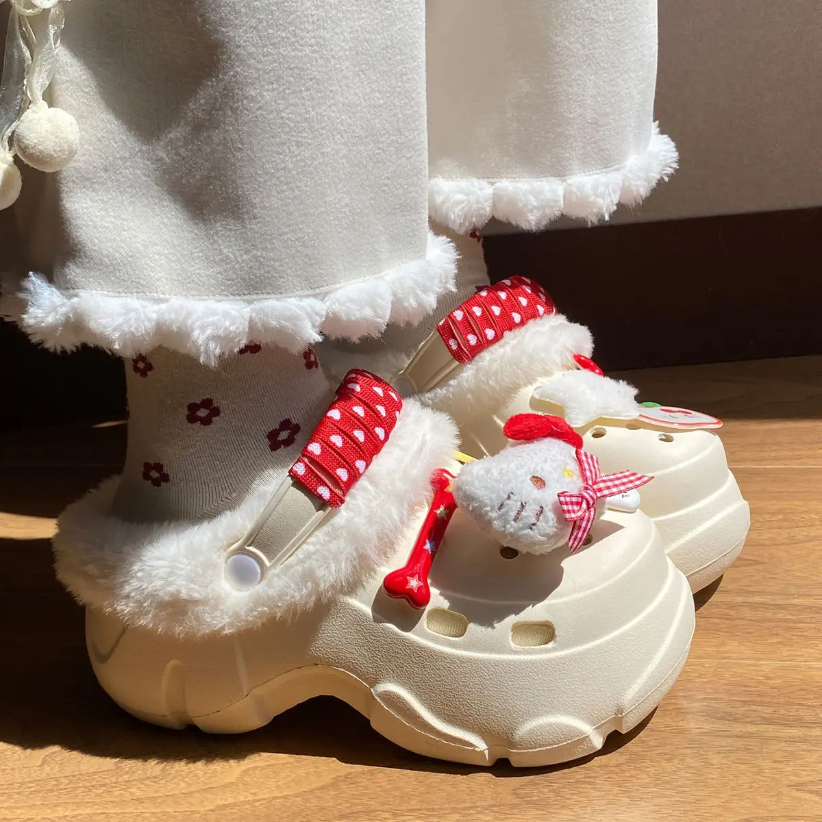 Winter Detachable Korean Style Plush Shoes for Women — feature 31