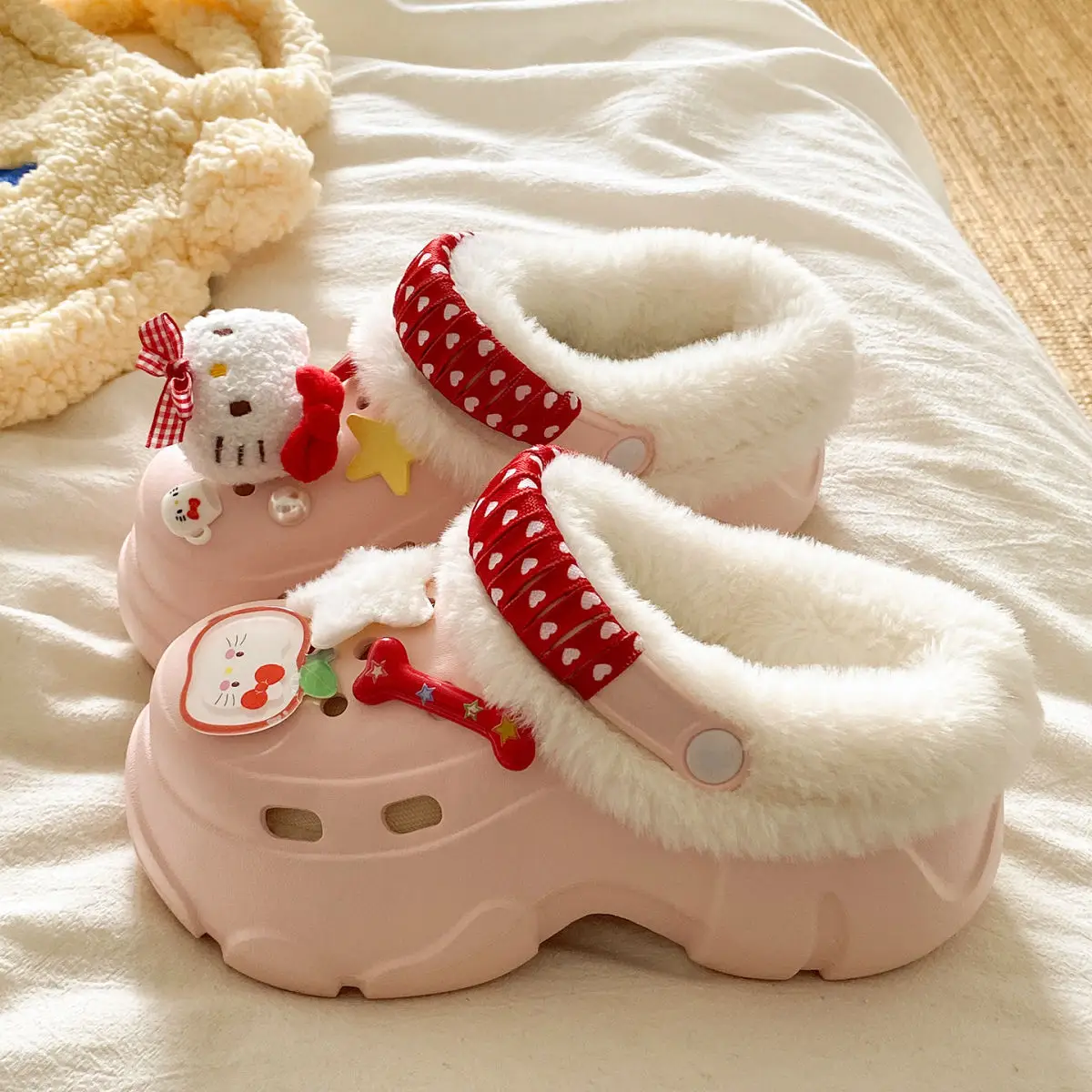 Winter Detachable Korean Style Plush Shoes for Women — feature 35