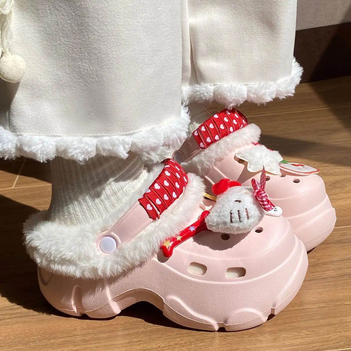 Winter Detachable Korean Style Plush Shoes for Women — feature 41