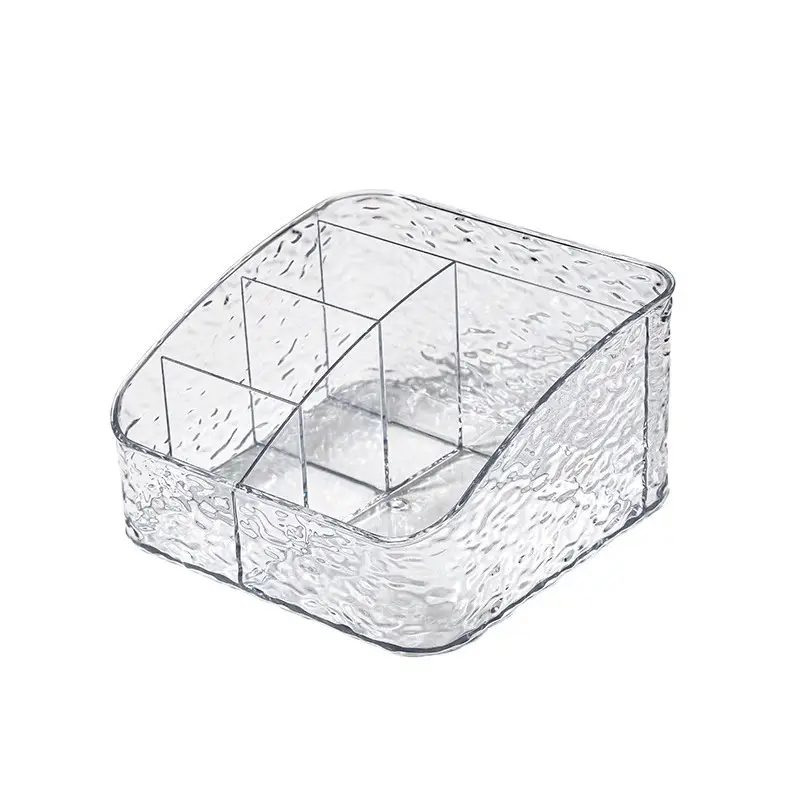 Clear Ripple Storage Box for Makeup Brushes & Cosmetics