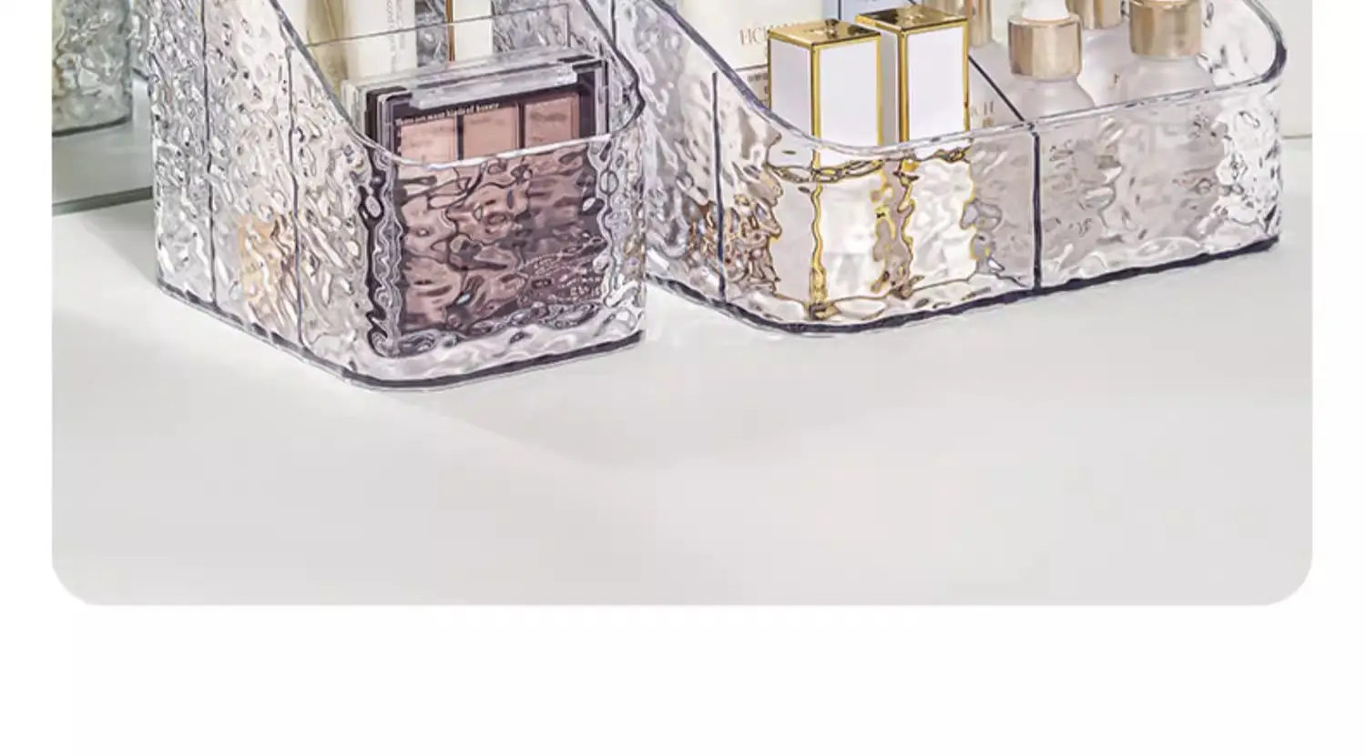 Clear Ripple Storage Box for Makeup Brushes & Cosmetics — feature 7