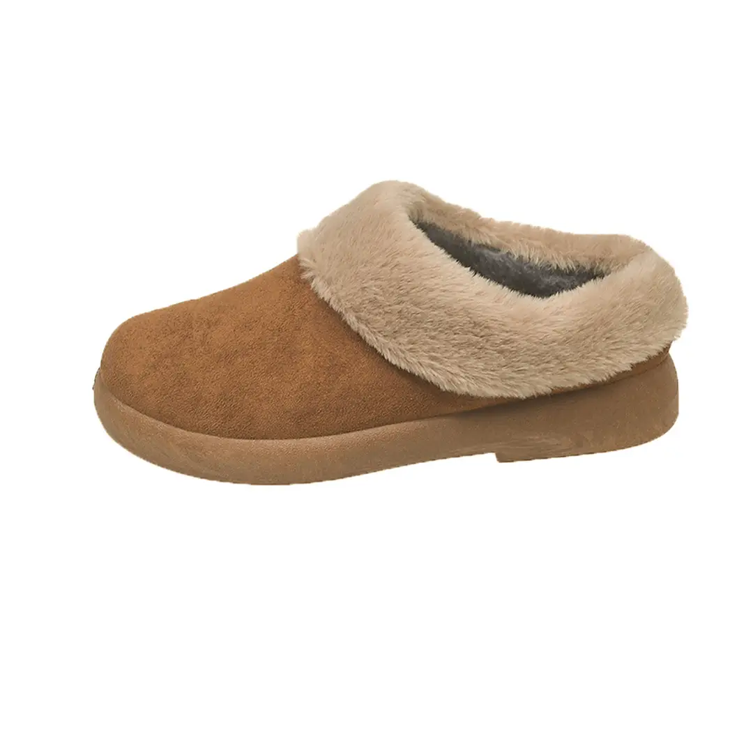Women's Shoes, Velvet Birkenstock Shoes, Women's Slip-On Lamb Fur Shoes, Winter New Anti-Slip Warm Snow Boots, Beanie Cotton — feature 28